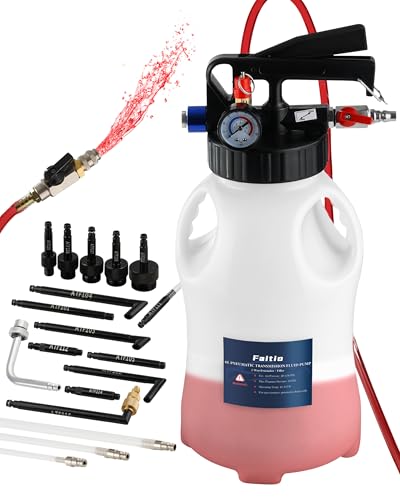 6L Transmission Fluid Pump, Pneumatic Fluid Transfer Pump w/15 ATF Adapters - size: 6L, Pneumatic