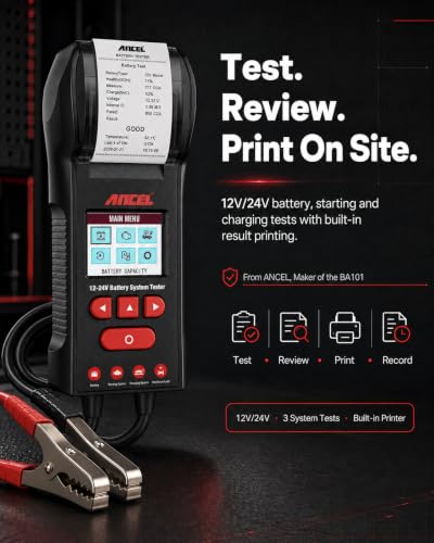 ANCEL BST600 Automotive Battery Tester & Analyzer with Printer - style: BST600