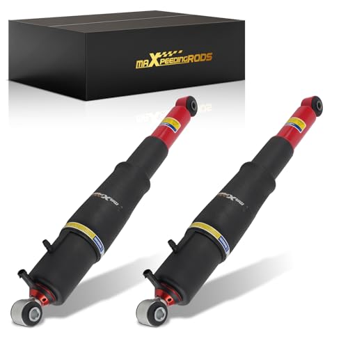 maXpeedingrods 2PCS Rear Air Shocks Suspension for GMC Yukon 2000-2014 - color: Red