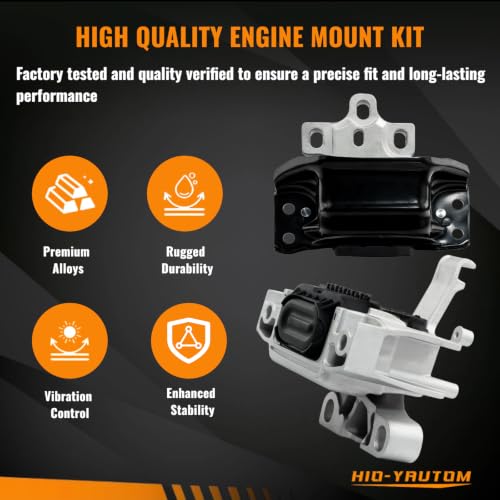 4PCS Engine Motor & Transmission Mount Kit Compatible with Volkswagen