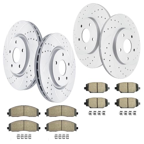 Acinoparts Front & Rear Brake Kit for Chrysler Town & Country Dodge Grand - size: HMBK5306853069