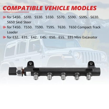 1Pc 7030409 Fuel Common Rail Fits For D24 2.4L Diesel Engines
