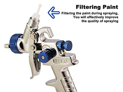 Dynastus Touch Up 5 oz HVLP Air Spray Gun Auto Car Detail Paint Sprayer Spot Repair, with Regulator
