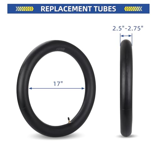 GICOOL 2.50/2.75-17" (70/100-17) Dirt Bike Inner Tubes, TR4 Valve Stem - size: 2.50/2.75-17