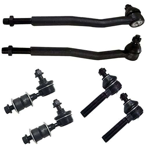 6PC Front Tie Rods Sway Bar FITS for Geo Tracker, for Chevy Tracker 1989-98 - size: ES3045 ES3347 K750201