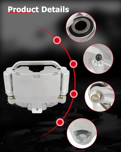 cciyu Rear Left & Right Disc Brake Calipers w/Bracket 18-B5030 18-B5031 - size: Rear[18-B5030+18-B5031]
