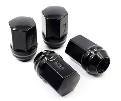 Set of 20 Veritek 14x1.5mm Gloss Black 7/8 22mm Hex Duplex Acorn OEM Style 1.46 Inch Lug Nuts for Factory Wheels
