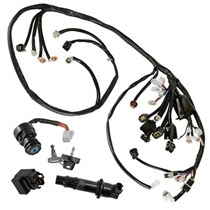 Caltric Wire Harness/Starter/Ignition Key Switch,Coil Compatible with Yamaha YFZ450 Bill Ballance 2006 2007