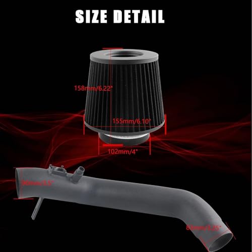 Cold Air Intake Fits BMW F30 335i, F32 435i, F22 M235i, F87 M2 N55 2014-2018, Heat Resistant Aluminum Pipe, Aggressive Roar Sound - color: 2012-2016 335i 435i