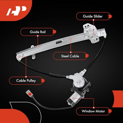 A-Premium Front Driver Side Power Window Regulator with Motor (4-Pin) - style: Front Driver (LH)