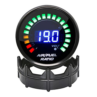 ARTILAURA 2-1/16" 52mm Air/Fuel Ratio Gauge LED Digital Display with Narrowband O2 Oxygen Sensor Car Gauge for 12V Car