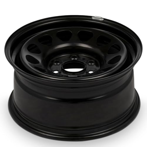 17x8 in Steel Wheel Rim 6 Lug 139.7mm 24mm Offset 78.1mm CB| Powder-Coated Black finish Fits 2015-2024 Chevy Colorado | New OEM Take Off | 84440192