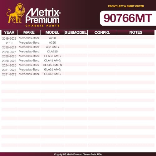 Metrix Premium Chassis Parts - Front Left & Right Outer Tie Rod End Kit - size: 90766MT