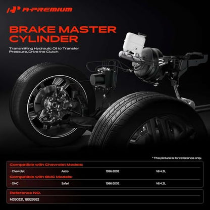 A-Premium Brake Master Cylinder with Reservoir