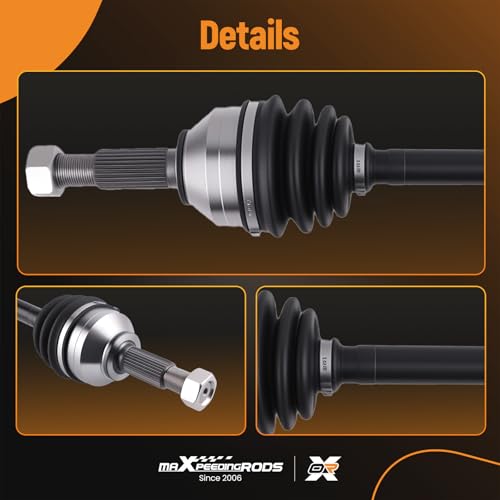 maXpeedingrods 2PCS Front Left and Right CV Axle Shaft for Nissan Rogue - size: 66-6285