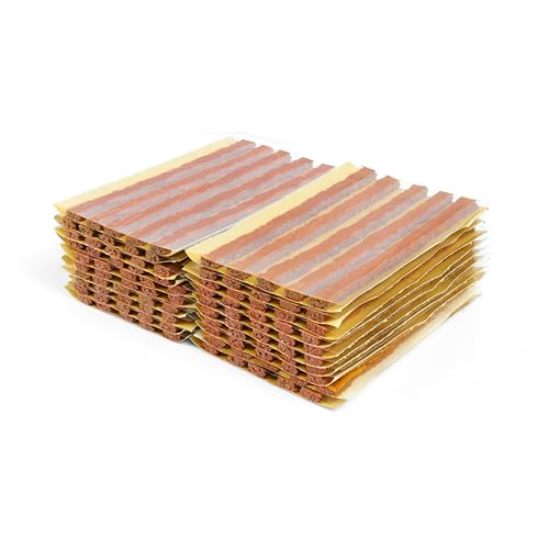 TS-160C100 Tire Repair Plugs Tyre Puncture Repair Strips Tire Plugs Strings for Car, Truck, RV, SUV, ATV, Motorcycle(1/4" x 4" Brown 100 Strips) - color: Brown, size: 4“ x 0.24" 100 pcs