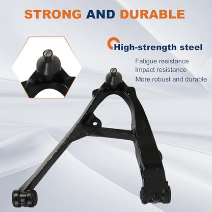 KUIPERAUTO 2PCS Front Lower Control Arm Suspension Kits Compatible with 1999-2006 Chevy Avalanche Silverado Tahoe GMC Yukon Sierra Compatible with 2002-2006 Cadillac Escalade - style: Front Lower 2PCS