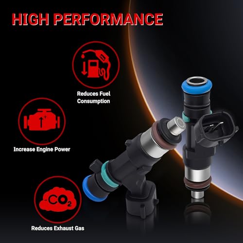 Fuel Injectors Set of 4 Compatible with Nissan L4 2.5L 0280158130 - size: 0280158130