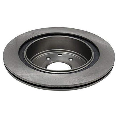 TRQ Rear Brake Pad and Rotor Set Ceramic Solid Rotors - style: BKA10689