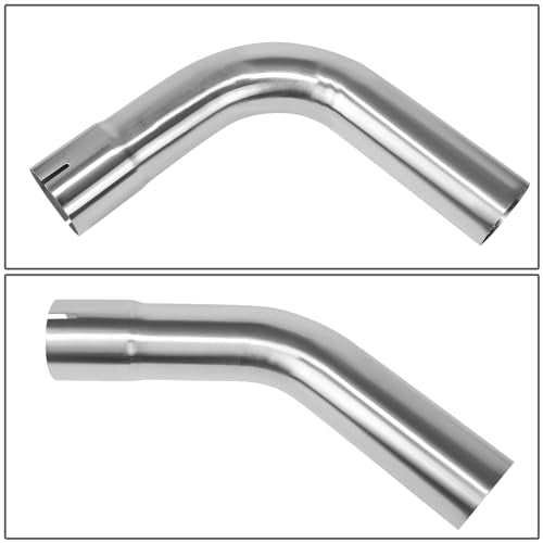 DNA MOTORING 8Pcs 3 Inches Stainless Steel DIY Custom Exhaust Tubing Mandrel Bend Pipes Straight & U-Bend Kit, Universal Fit, ZTL-30SS-8P - size: 3Inch, style: Stainless Steel