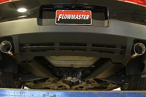 Flowmaster 817483 American Thunder Axle-Back Exhaust Kit 2.5 Inch 409 Stainless Steel 40 Series Classic Mufflers 4 Inch 304 Stainless Steel Tips Compatible with 2010-2015 Chevy Camaro 3.6L V6
