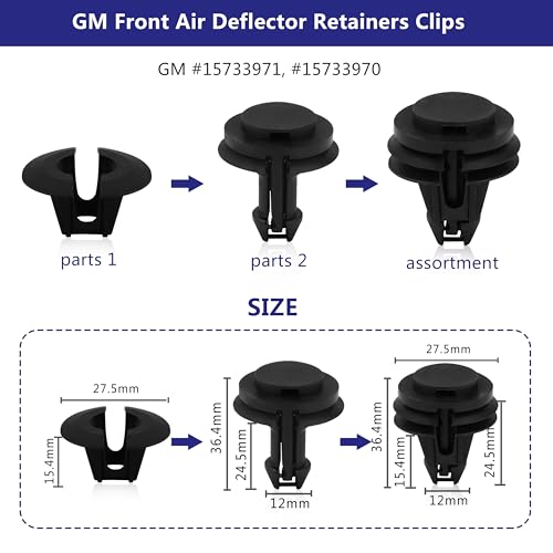 Car Clips Bumper Clips Shield Retainer Clips Plastic Rivets 1050PCS Automotive Push Pins Assortment Xmas Tree Fasteners Kit Most Common Sizes Auto Body with Removers for Ford Honda Chrysler GM Blue - size: 1050PCS