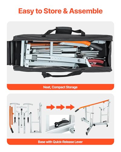 VEVOR Dirt Bike and Dual Sport Tire Changer, Fits for 16"-21" Wheels, 15/17/20/25 mm Axles, Heavy Duty Dirt Bike Tire Changing Tool Kit with Bead Breaker, Irons, Protective Sleeves, and Storage Bag