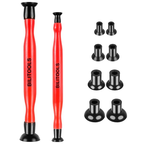 BILITOOLS 2PCS Valve Lapping Tool Kit, Valve Grinding Tool, 8 Spare Cups - size: 2pcs