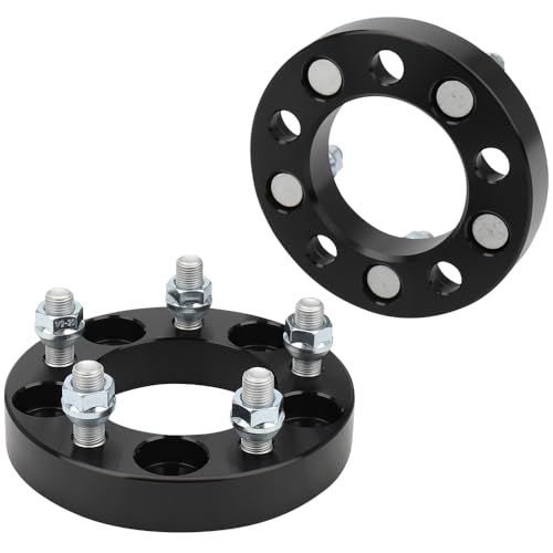 IRONTEK 5x4.5in Wheel Spacers 1" Real Forged Spacers with 82.5mm Hub Bore 1/2" x20 Studs Fit for Ford 1964-2014 Mustang/ 1991-2010 Explorer, for Lincoln 2003-2005 Aviator/ 2007-2013 MKX 2PCS - color: 5x4.5 inch-2PCS