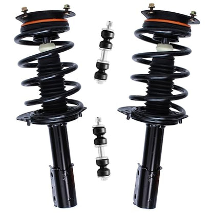 Detroit Axle - Front 4pc Struts Kit for 2002-2007 Buick Rendezvous - size: 4QS2400016/Sway Kit