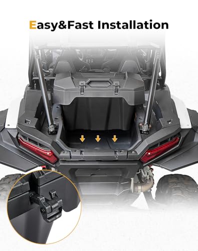 KEMIMOTO UTV 82QT Rear Cargo Storage Box Water Resistant Replace #2889611 - size: 82QT