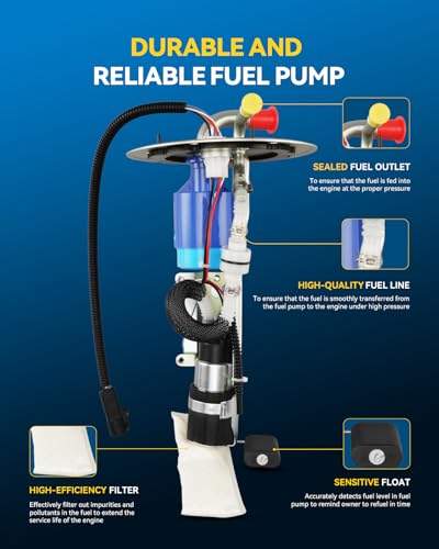 PHILTOP Electric Fuel Pump Assembly HP10196 Fit for 2004 E-350 Club Wagon