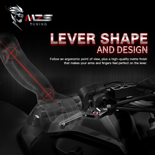 MZS Brake Clutch Levers for Trident Tiger T100 Street Triple S R Scrambler - color: Black, size: Trident 660/Thruxton/Tiger 800/Bonneville T100