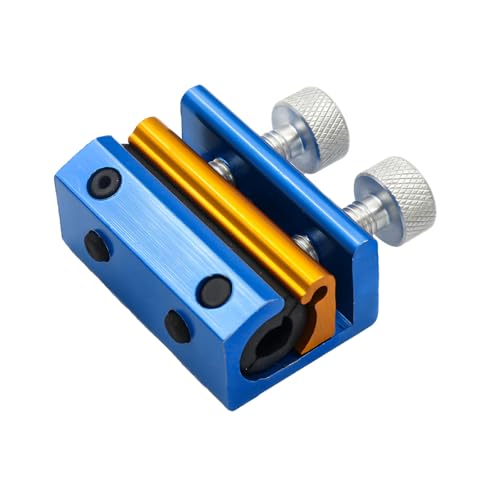 Cable Lubricator, Aluminum Portable Wire Lubricant Tool Brake Cable Luber, Dual Throttle Clutch Line Oiler for Bike Scooter Motorcycle ATV Dirt-Bike, Car Accessories (Blue ＆ Golden) - color: Blue ＆ Golden