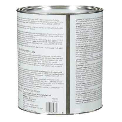 3M Lightweight Body Filler, 05801, 1 Gallon - size: 128 Fl Oz (Pack of 1), style: 05804
