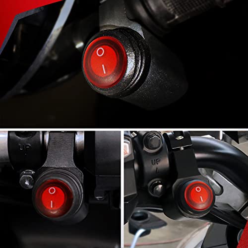 Nilight 7/8" Motorcycle Handlebar Switch Toggle Waterproof Button - color: Motorcycle Handlebar Switch