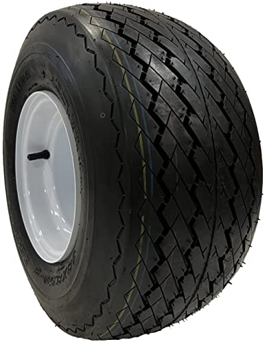 eCustomrim 2-Pack Golf Cart Tires On Rims 18-850-8 18X8.50-8 White 4 Lug - size: Set of 2
