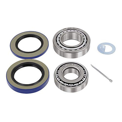 XiKe 6,000-7,000 lb Axles Bearings 25580/25520 & 14125A/14276, 1 Set - size: 25580/20 ＆ 14125A/76 + Seal ID 2.125'' ＆ 2.250'', style: Pack 1 Set