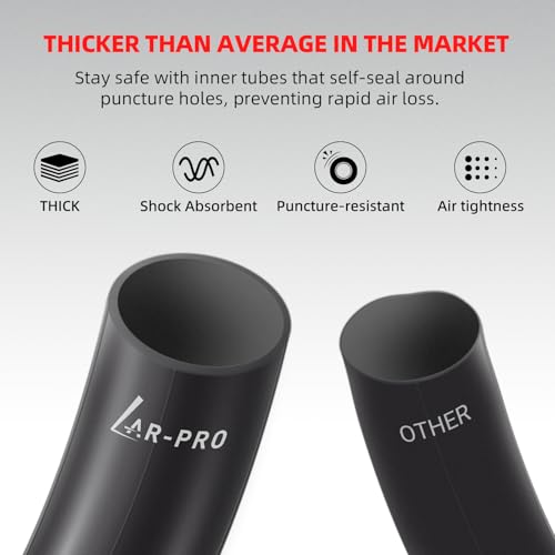 (2 Pack) AR-PRO 2.25/2.50-16” Off-Road Motorcycle Inner Tubes with TR4 Valve Stem - 70/90-16 Motorcycle Tire Replacement Inner Tubes - Compatible with Dirt Bikes, Pit Bikes, and Off-Road Motorcycles - size: 2.25/2.50-16", TR4 Valve