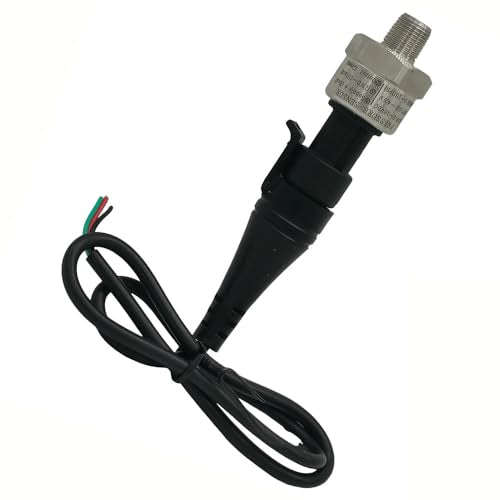 TMaster Stainless Steel Oil Fuel Pressure Sensor Transducer Sender with 1/8" -27 NPT Thread，Pressure Regulator for Oil Fuel Air Water Pressure，Switch Sensor Transmitter with Connector 0-150 Psi