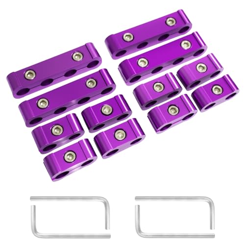 CVILL 12-Piece Spark Plug Wire Separator and Holder Set (Violet) - color: Violet