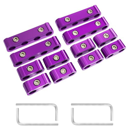 CVILL 12-Piece Spark Plug Wire Separator and Holder Set (Violet) - color: Violet