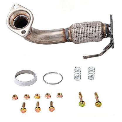 100% Stainless Steel Front Exhaust Flex Pipe 52349 - size: for 2003-2007 Honda Accord 2.4L