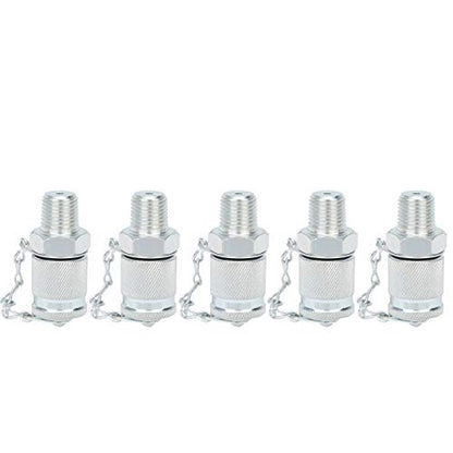 Hydraulic Test Adapter Coupling Connector Thread for Hydraulic Systems High Pressure Hose Fitting Measuring Tool Sealing Point Test(ZG1/4) - size: ZG1/4
