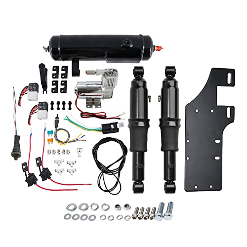 Electric Center Stand/Air Ride Suspension Tank Fits for Harley Touring 2017-2025 Bagger Road King, Road Glide, Street Glide, Electra Glide, Ultra-Classic - color: Electric Center Stand/Air Ride Kits