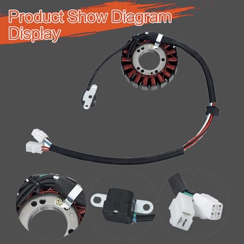 labwork Ignition Coil Spark Plug Regulator Rectifier Stator Replacement for Suzuki Quadsport Z400 LTZ400 2x4 2003-2008