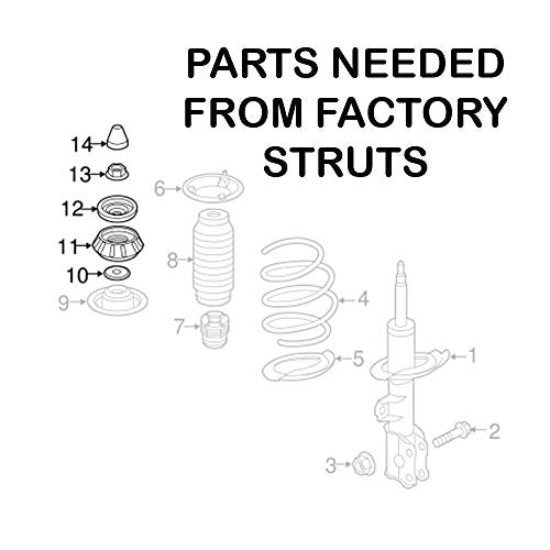Rev9 R9-HPX-1011_1 Hyper-Street ONE Coilover Lowering Kit, Adjustable, Compatible With HYUNDAI ACCENT (RB)