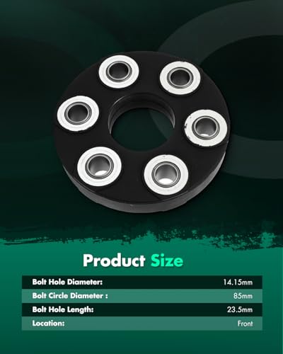 SCITOO 935-920 Front Drive Shaft Coupler Flex Joint Propshaft Coupling - size: Outer Diameter: 124 mm, 935-920