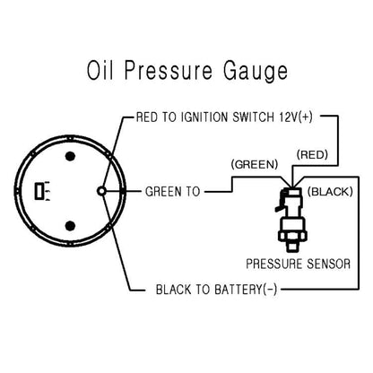 Car Digital Oil Pressure Gauge 52mm Blue LED Automobile Meter… (Oil Press Gauge(New Sensor)) - style: Oil Press Gauge(New sensor)
