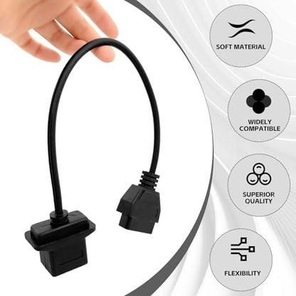 Adapter Fit for OBD1 to OBD2 6pin to 16pin Diagnostic Scanner Convertor Adapter Vehicle 6 Pin Connector Compatible with Je-ep, Chrysler, Dodge - size: for Jeep 6P